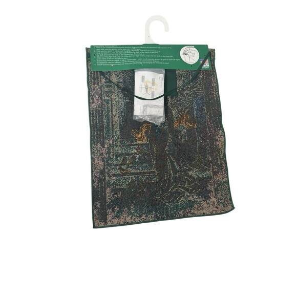 Manual Woodworkers Angel Of Light Tapestry With Lights Wall Hanging 13x18” New - Picture 4 of 9